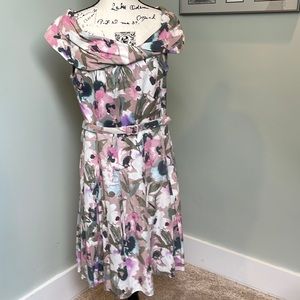 Adrianna Papell off-the-shoulder dress